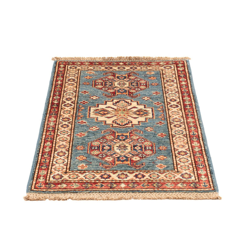 Ziegler Teppich - Kazak - Royal - 90 x 60 cm - hellblau
