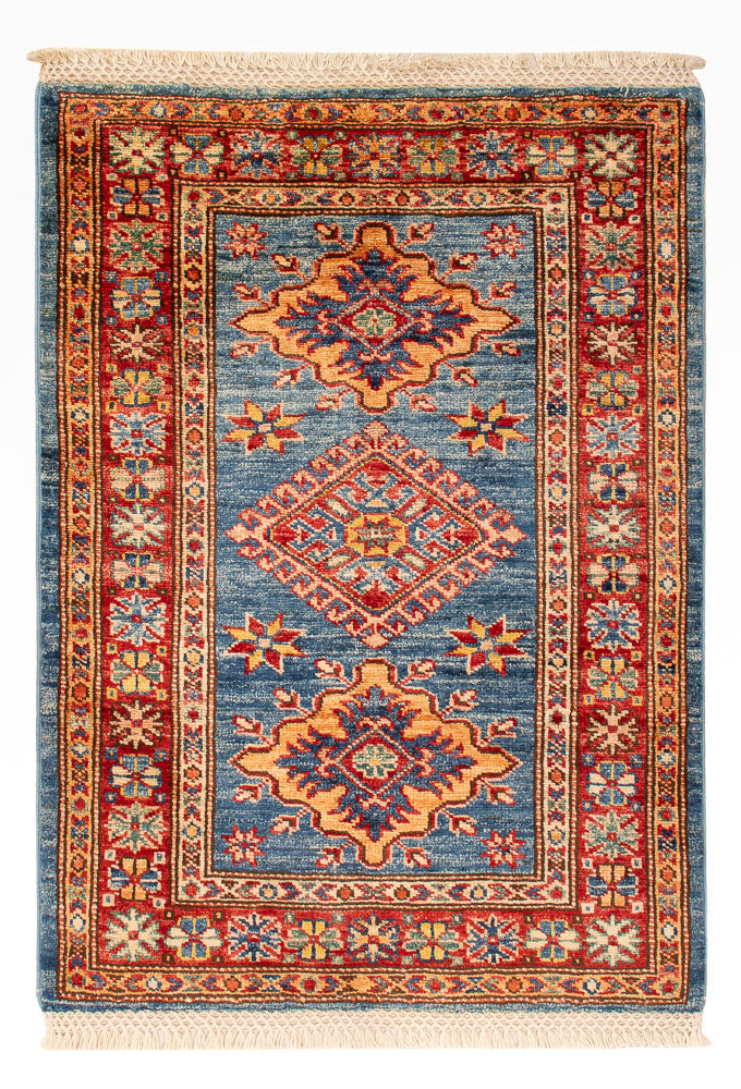 Ziegler Teppich - Kazak - Royal - 84 x 60 cm - blau