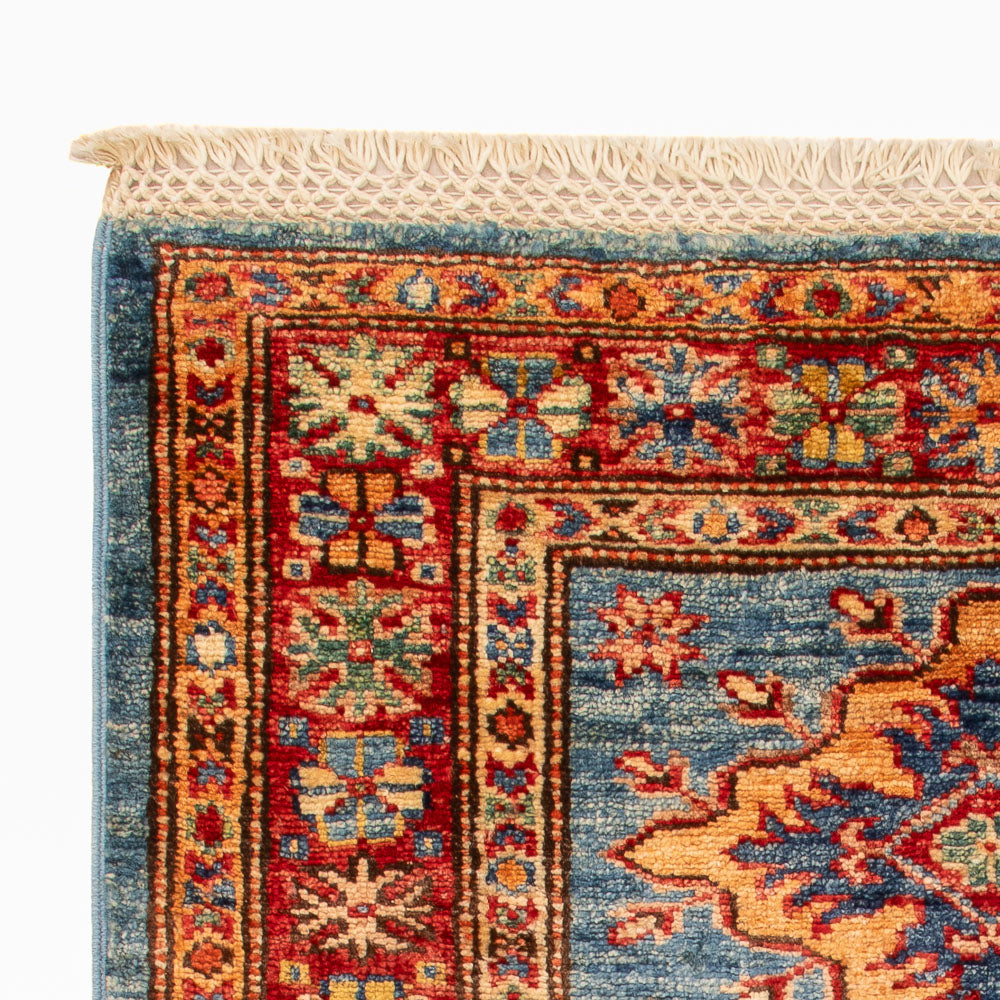 Ziegler Teppich - Kazak - Royal - 84 x 60 cm - blau