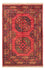 Afghan Teppich - 127 x 85 cm - rot