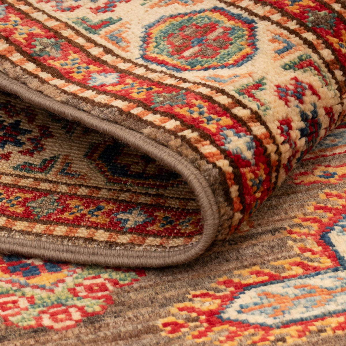 Ziegler Teppich - Kazak - Royal - 127 x 76 cm - taupe