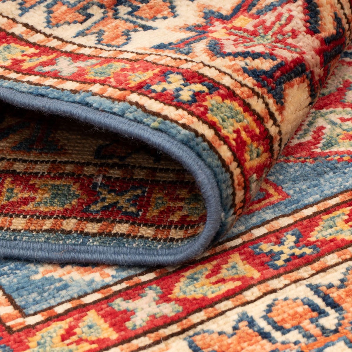 Ziegler Teppich - Kazak - Royal - 125 x 82 cm - blau