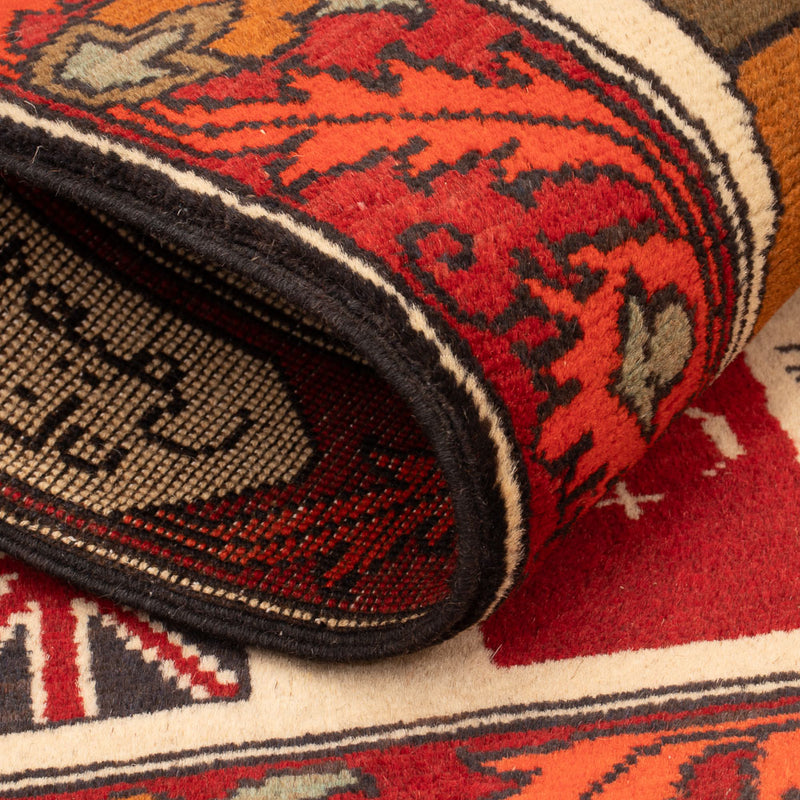 Afghan Teppich - Landkarte - 110 x 75 cm - mehrfarbig