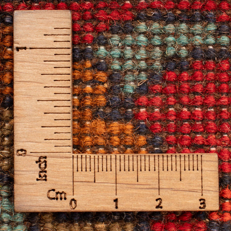 Afghan Teppich - Landkarte - 110 x 75 cm - mehrfarbig