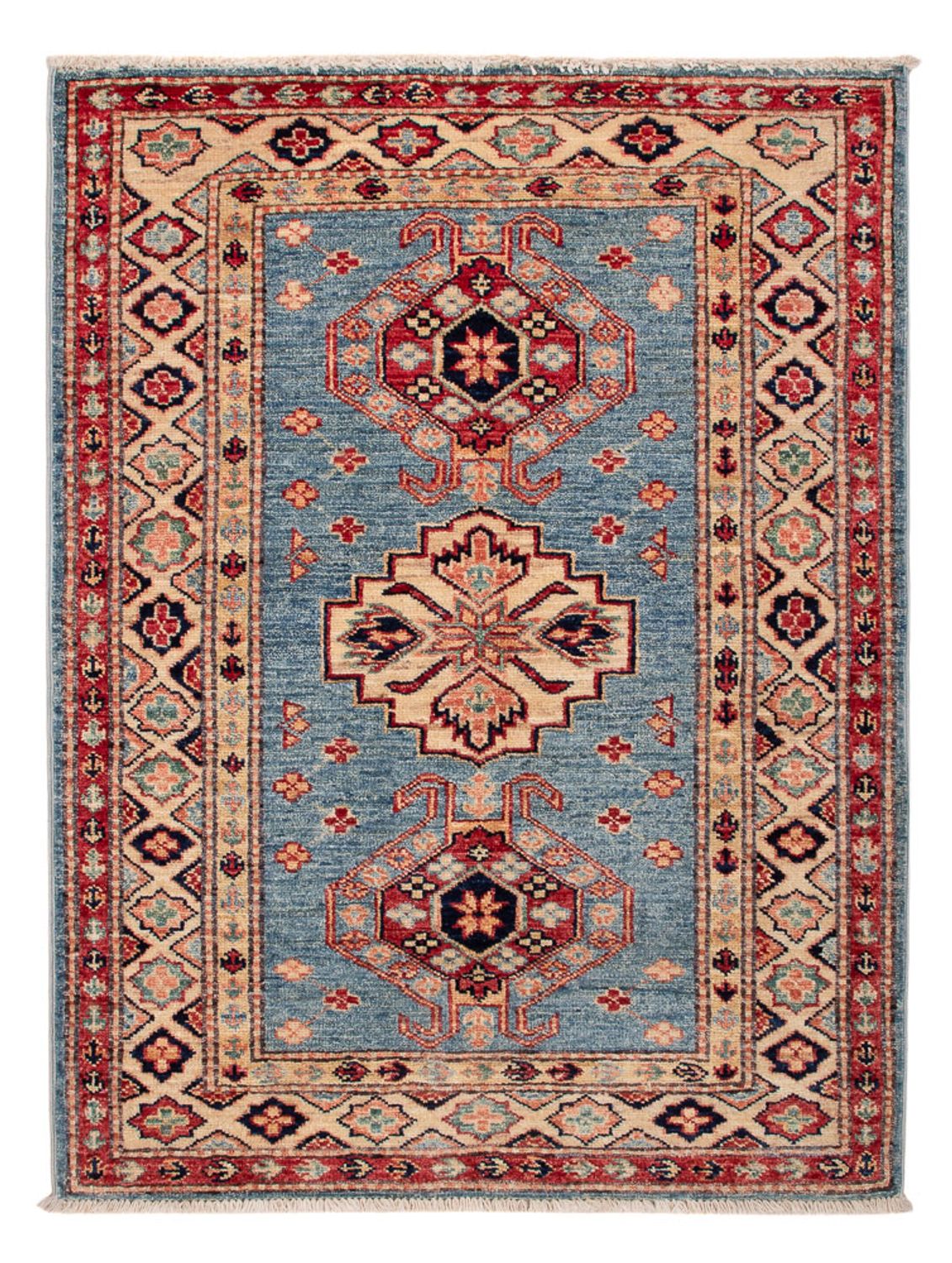 Ziegler Teppich - Kazak - Royal - 101 x 77 cm - blau