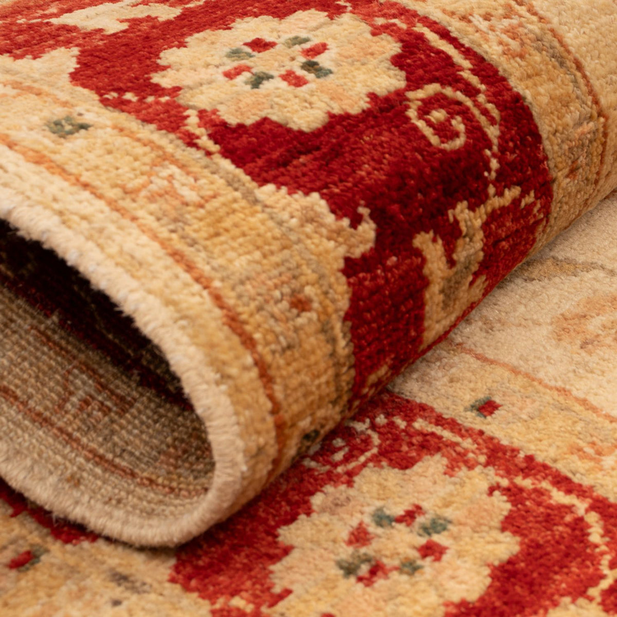 Ziegler Teppich - 110 x 95 cm - beige