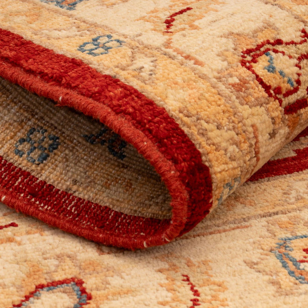 Ziegler Teppich - 101 x 75 cm - bordeauxrot