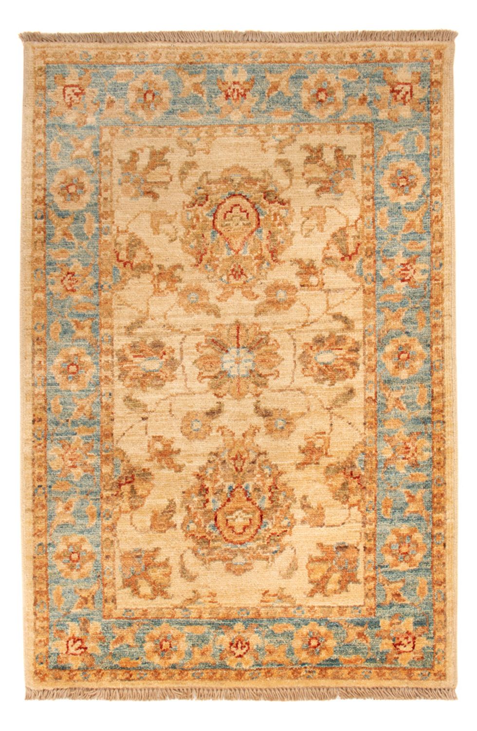 Ziegler Teppich - 95 x 62 cm - beige
