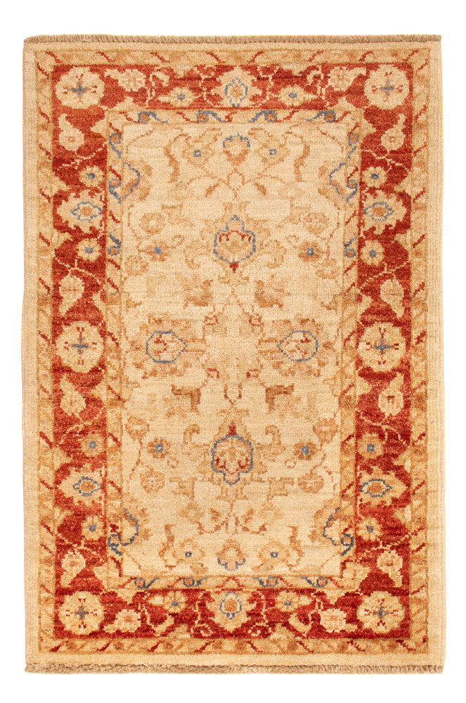 Ziegler Teppich - 88 x 59 cm - beige