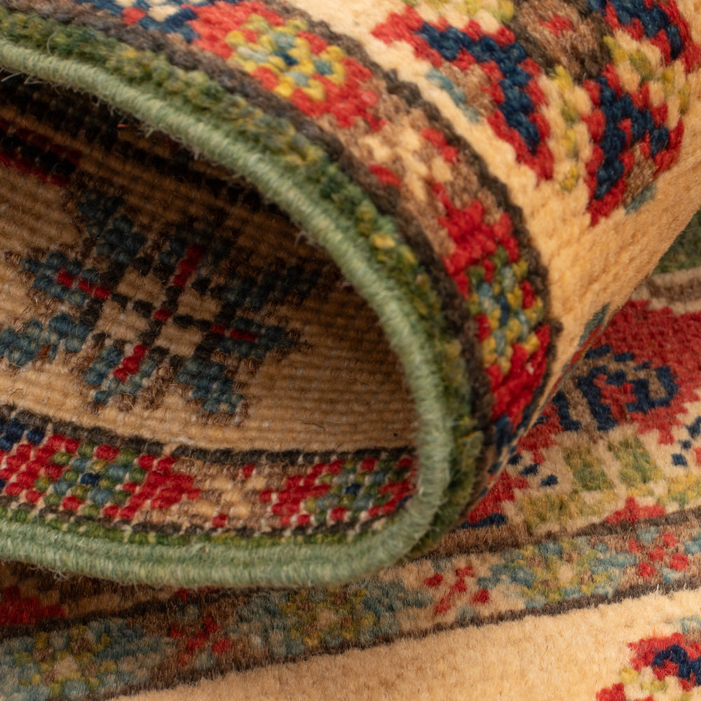 Ziegler Teppich - Kazak - 94 x 60 cm - grün