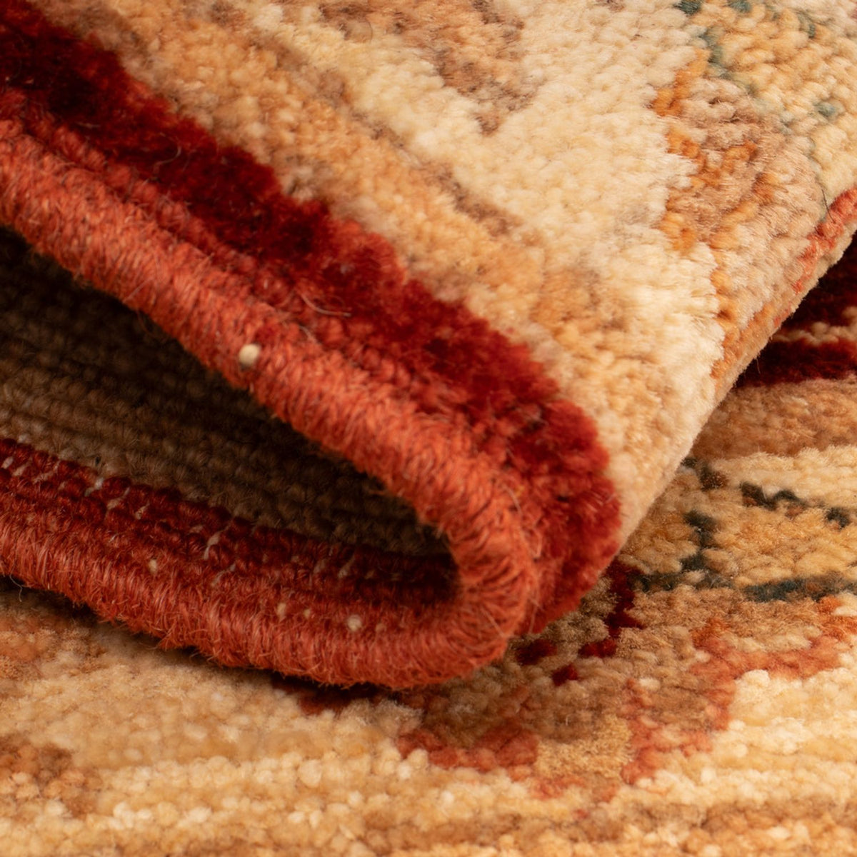 Ziegler Teppich - 70 x 50 cm - bordeauxrot