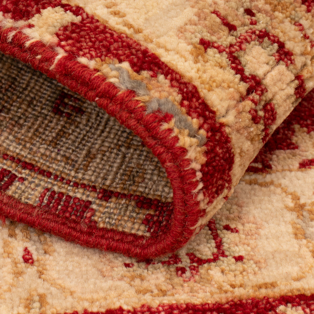 Ziegler Teppich - 90 x 60 cm - bordeauxrot