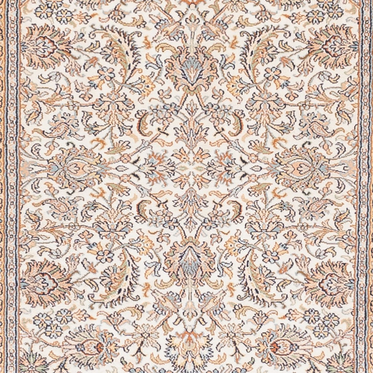 Läufer Seiden - Kaschmir Seide - 447 x 98 cm - creme
