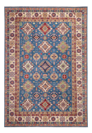 Ziegler Teppich - Kazak - 296 x 198 cm - blau