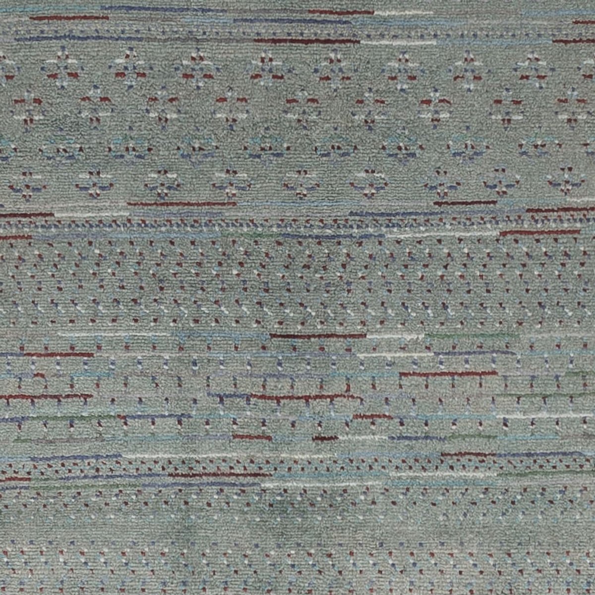 Gabbeh Teppich - Perser - 208 x 136 cm - dunkelgrün