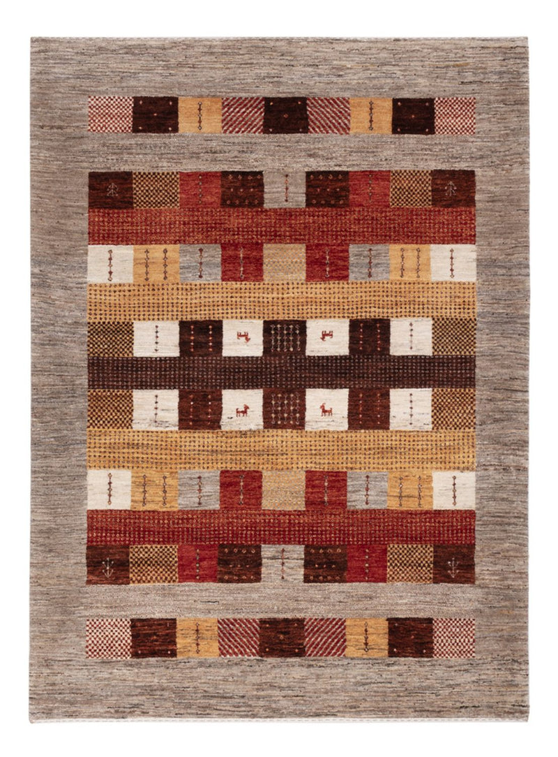 Gabbeh Teppich - Loribaft Indus - 205 x 150 cm - mehrfarbig