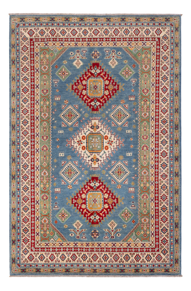 Ziegler Teppich - Kazak - 300 x 198 cm - blau