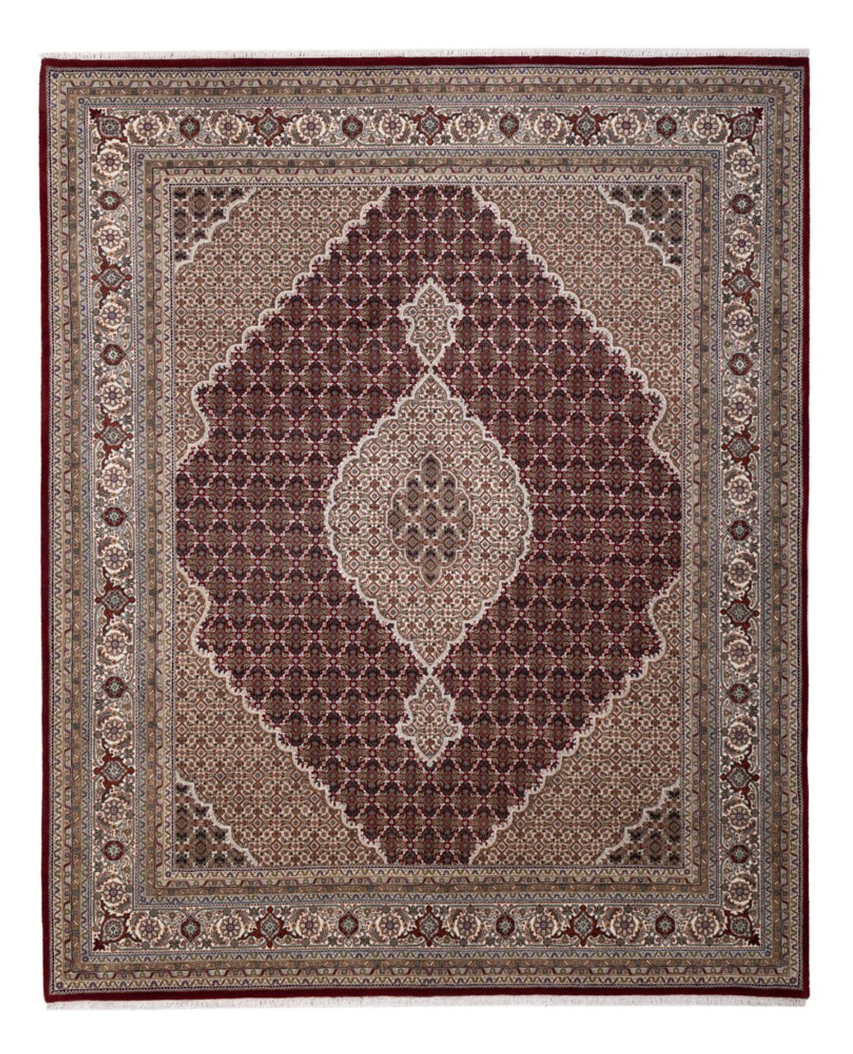 Orientteppich - Täbriz - 306 x 248 cm - dunkelbeige