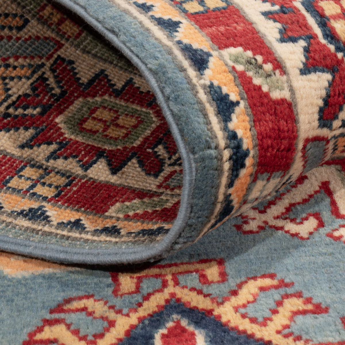 Ziegler Teppich - Kazak - 180 x 120 cm - hellblau