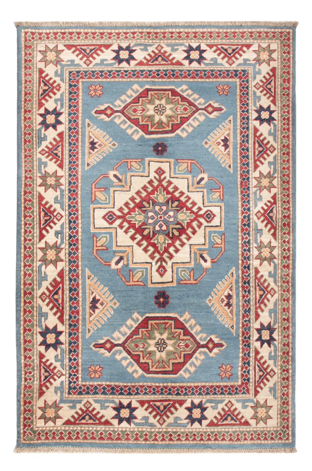 Ziegler Teppich - Kazak - 147 x 100 cm - hellblau