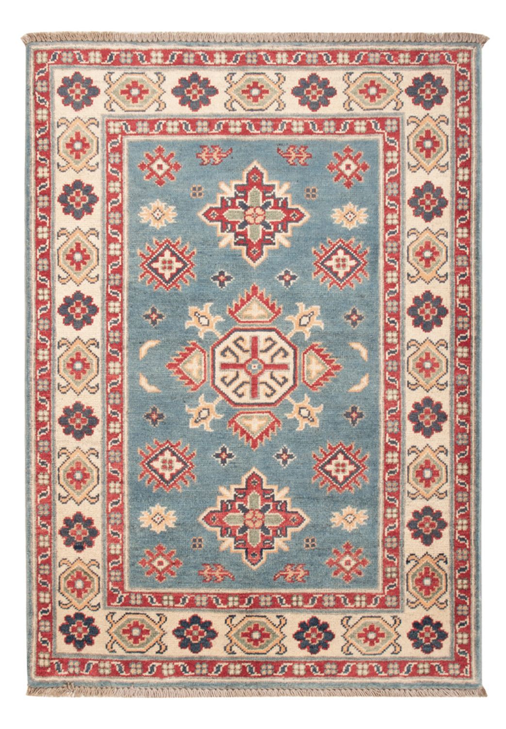Ziegler Teppich - Kazak - 121 x 84 cm - hellblau