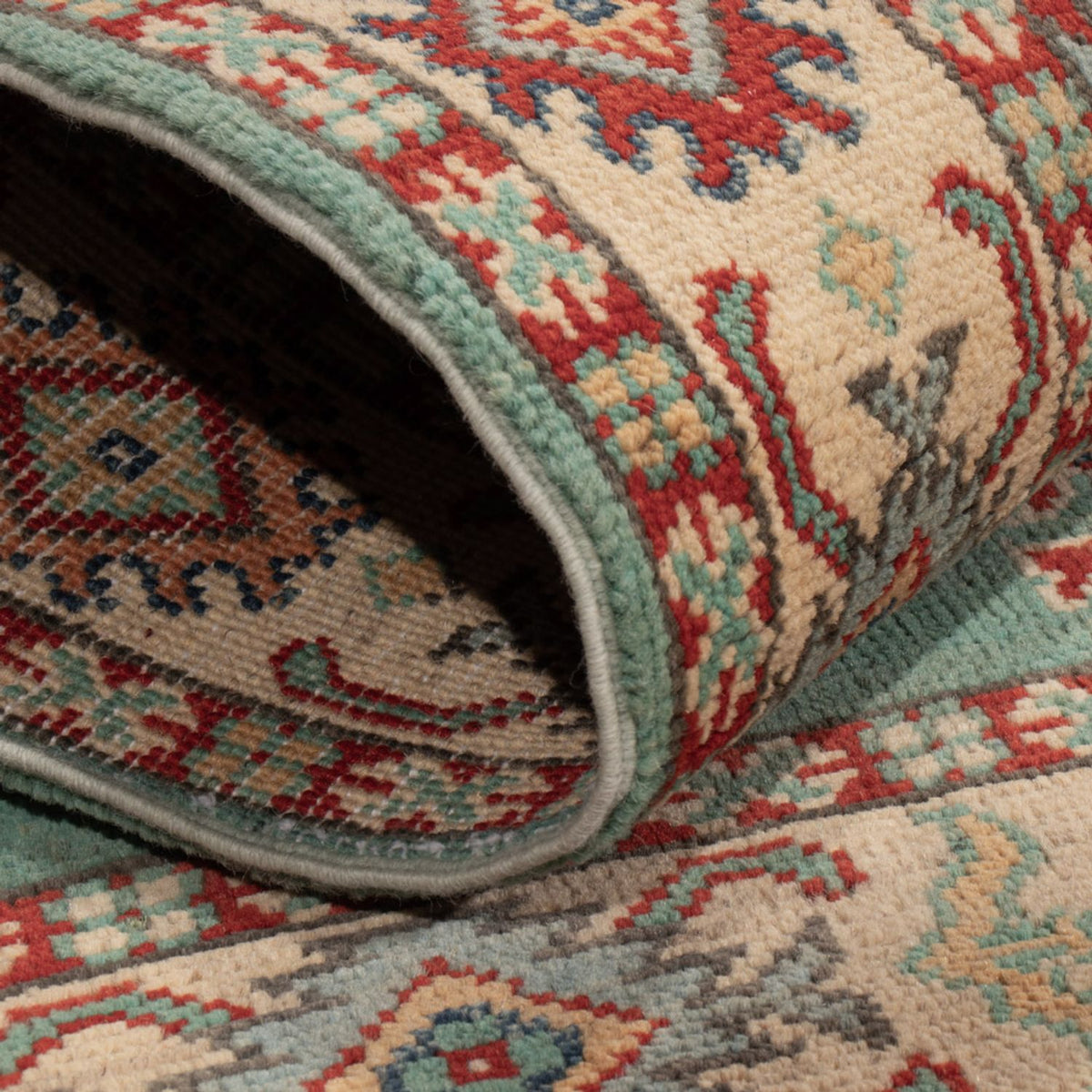 Ziegler Teppich - Kazak - 123 x 82 cm - türkis