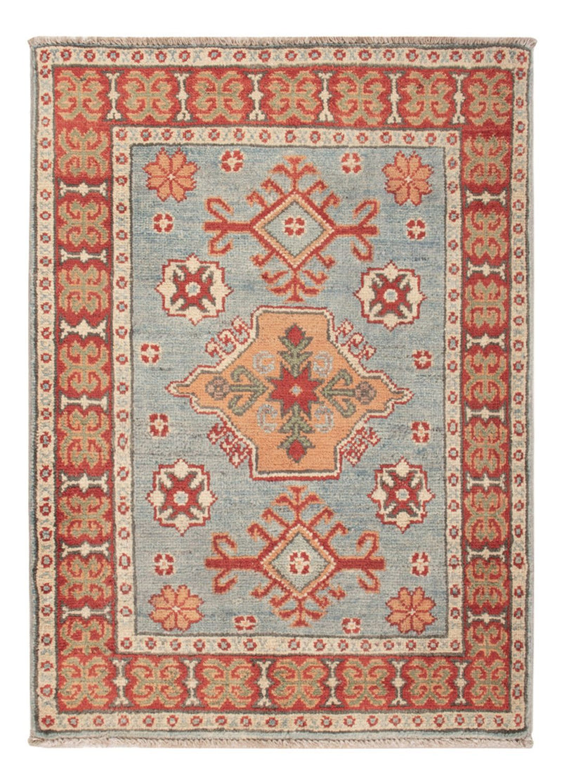 Ziegler Teppich - Kazak - 86 x 62 cm - hellblau