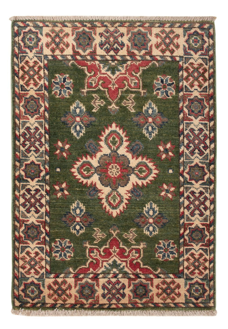 Ziegler Teppich - Kazak - 86 x 60 cm - grün