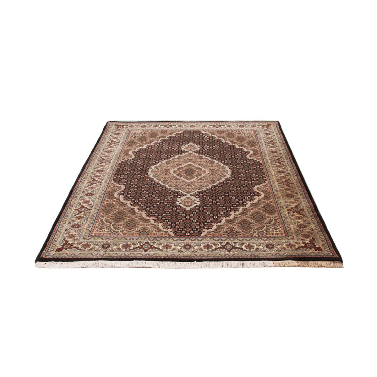 Orientteppich - Täbriz - 184 x 127 cm - dunkelbeige
