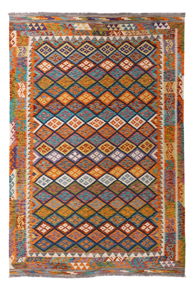 Kelim Maimene Teppich 199x290cm - mehrfarbig