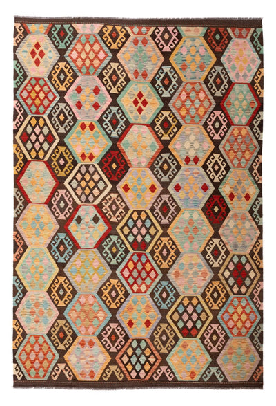 Kelim Maimene Teppich 201x294cm - mehrfarbig