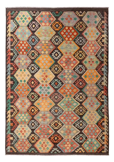 Kelim Maimene Teppich 204x297cm - mehrfarbig