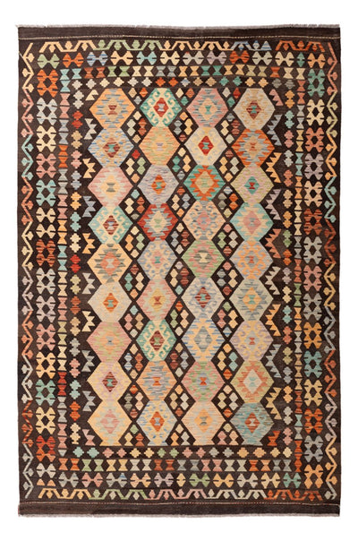 Kelim Maimene Teppich 198x299cm - mehrfarbig