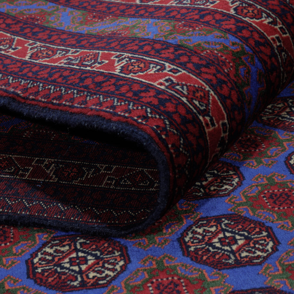 Afghan Teppich - Royal - 195 x 151 cm - blau