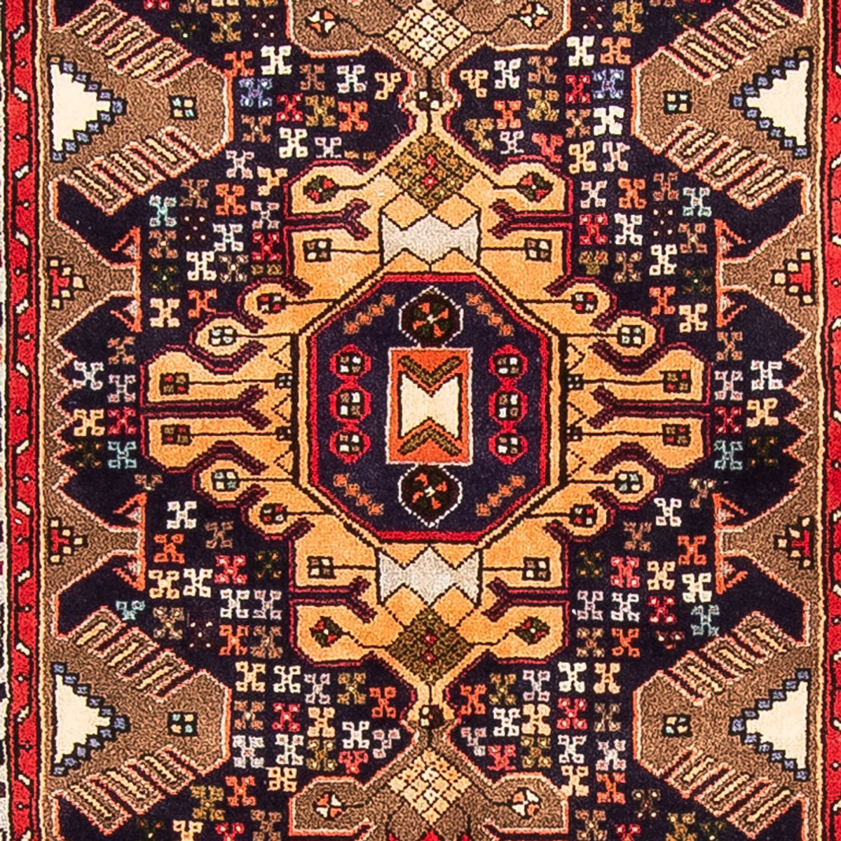Läufer Perser - Nomadic - 385 x 85 cm - dunkelblau