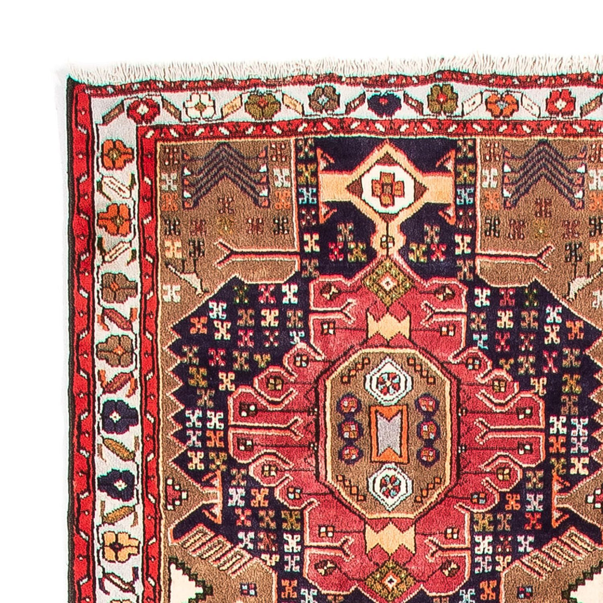 Läufer Perser - Nomadic - 385 x 85 cm - dunkelblau