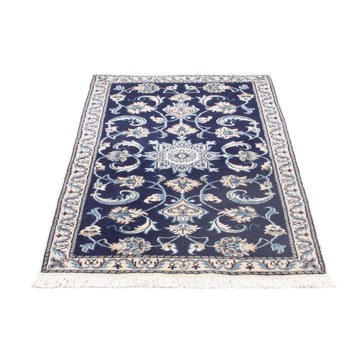 Perserteppich - Nain - 137 x 71 cm - dunkelblau