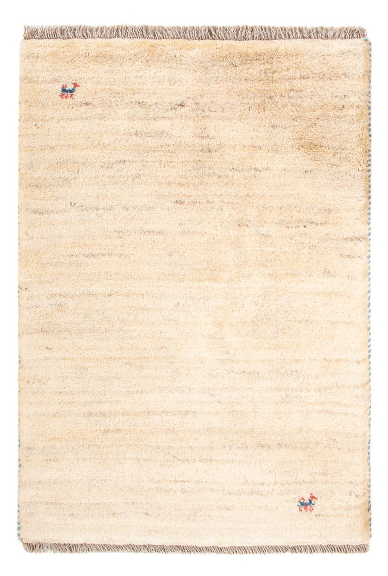 Gabbeh Teppich - Perser - 86 x 60 cm - hellbeige