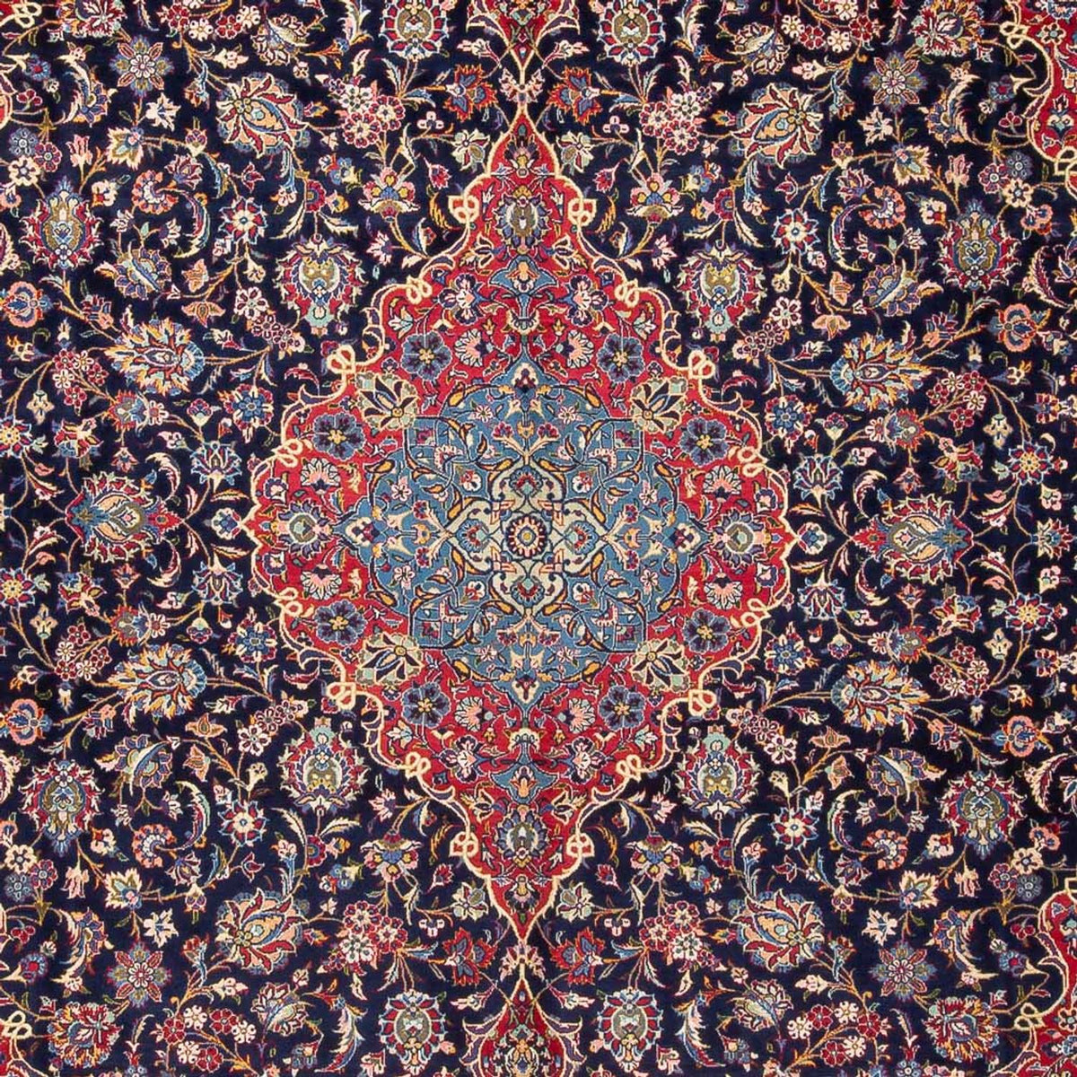 Perserteppich - Keshan - Antik - 410 x 298 cm - dunkelblau