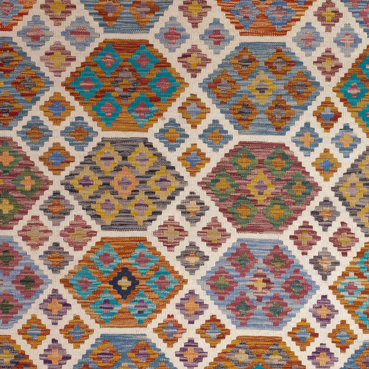 Kelim Teppich - Splash - 255 x 205 cm - mehrfarbig