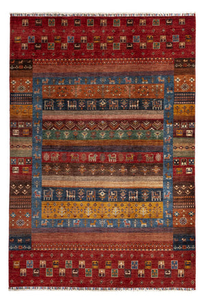 Gabbeh Teppich - Loribaft Perser - 244 x 176 cm - mehrfarbig
