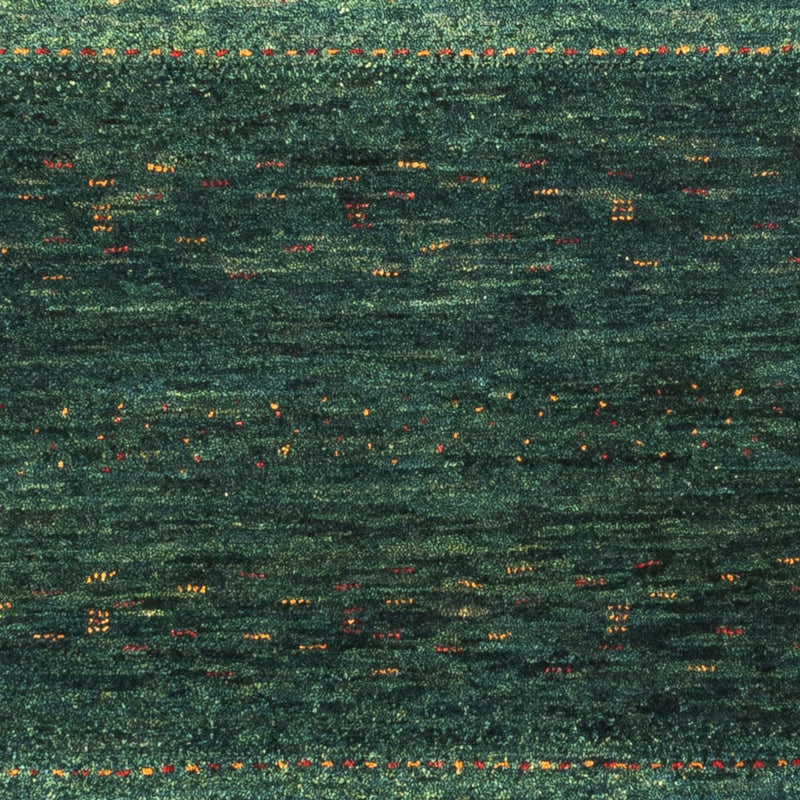 Gabbeh Teppich - Loribaft Perser - 129 x 84 cm - grün