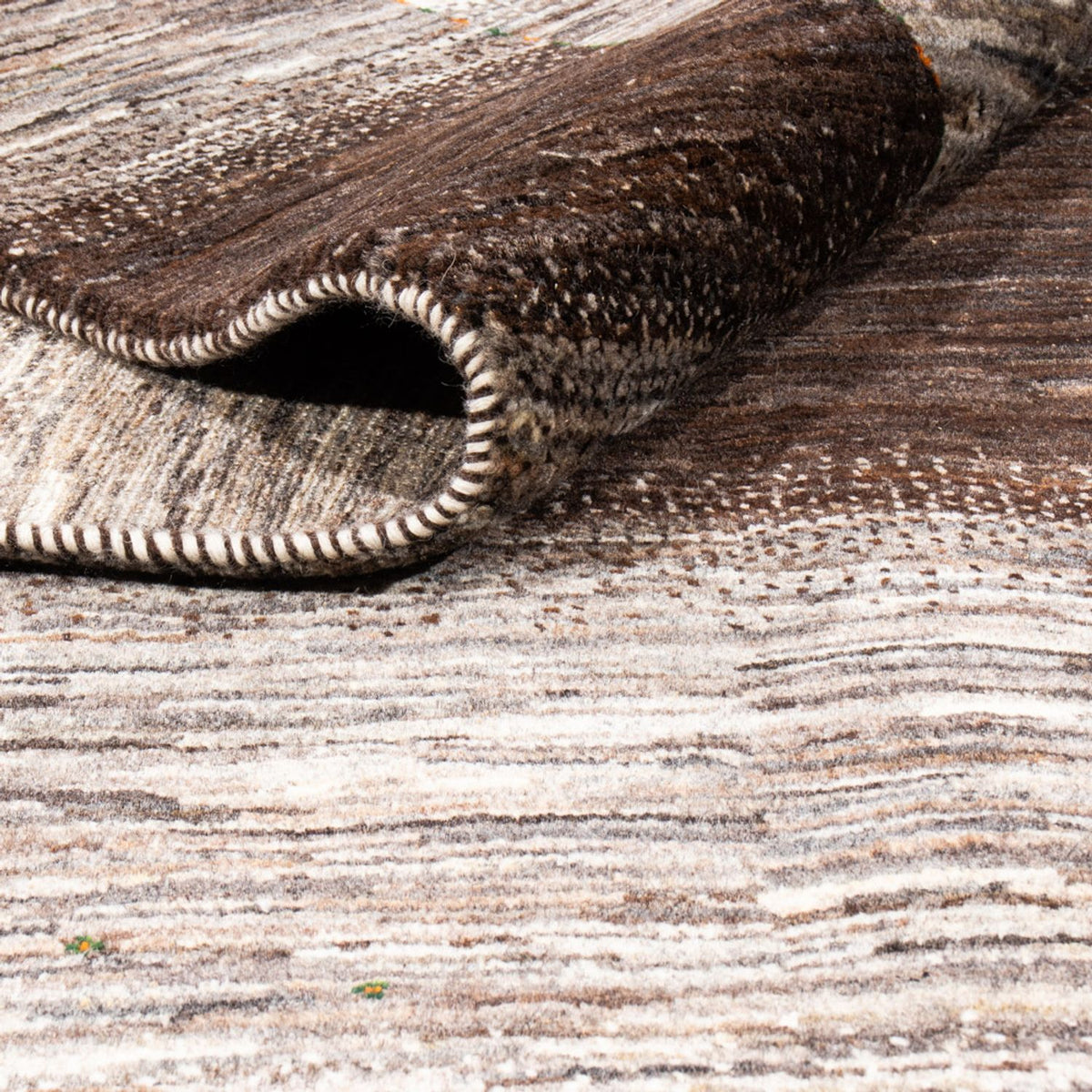 Gabbeh Teppich - Loribaft Perser - 297 x 221 cm - grau