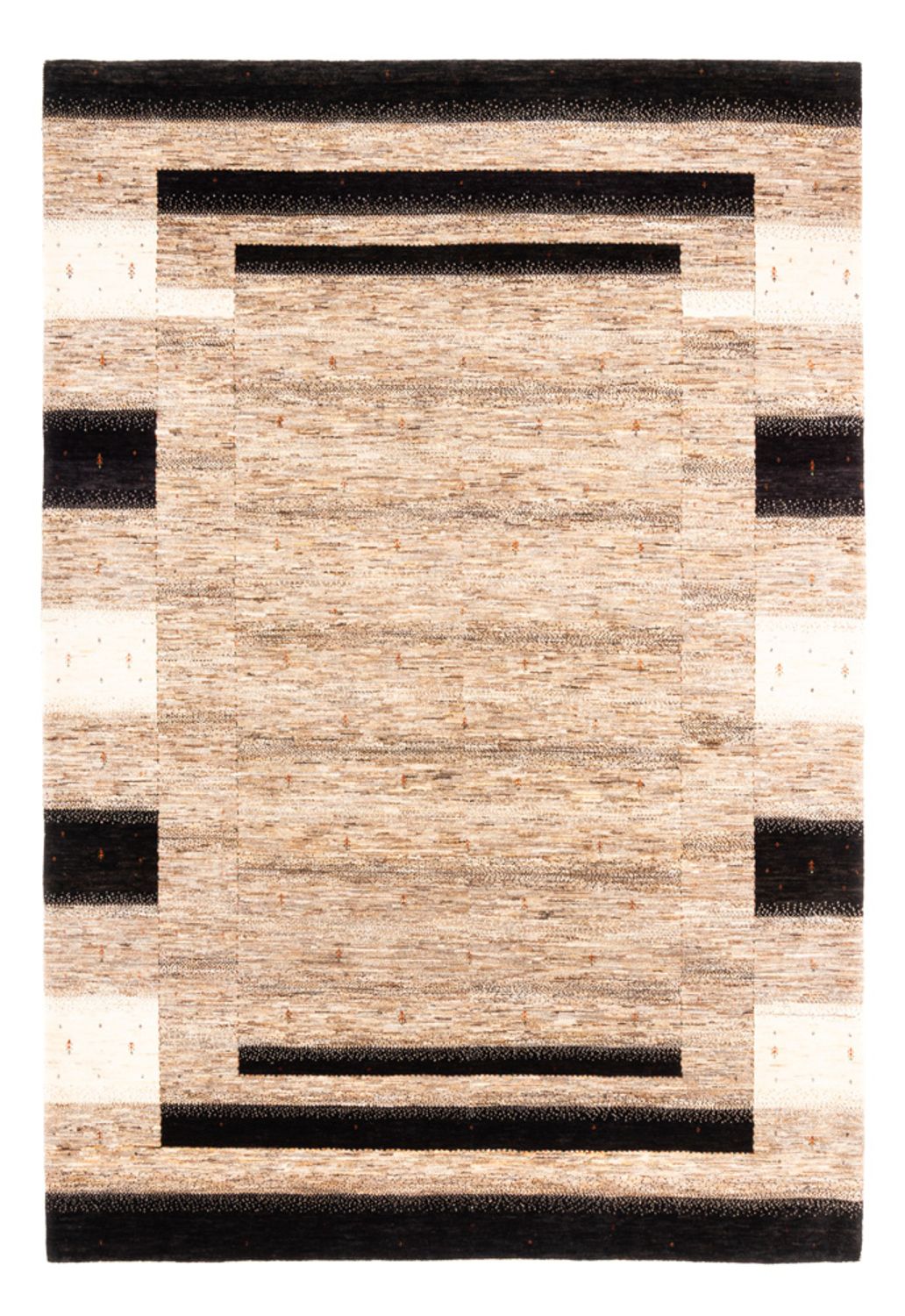 Gabbeh Teppich - Loribaft Perser - 300 x 210 cm - grau