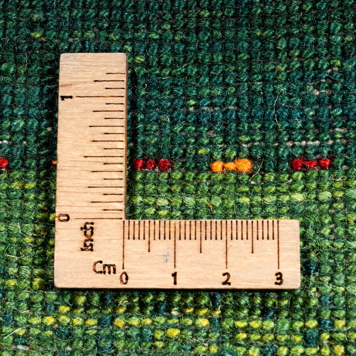 Gabbeh Teppich - Loribaft Perser - 182 x 128 cm - grün