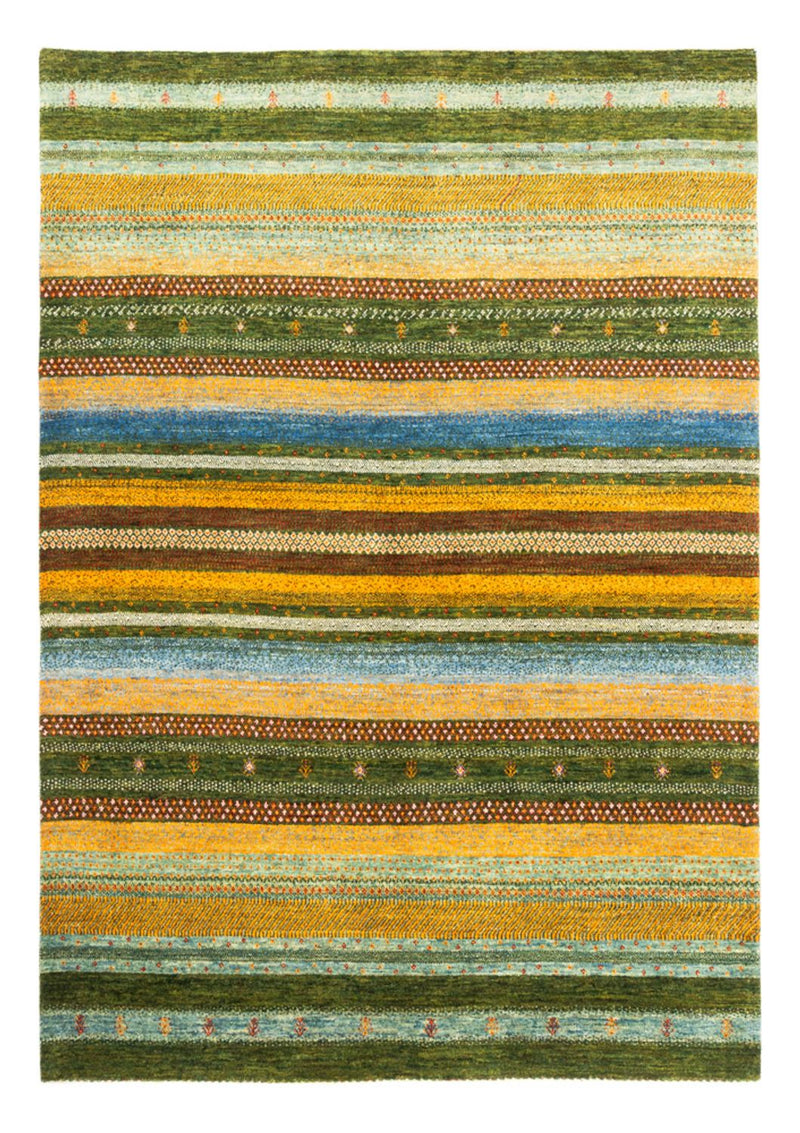 Gabbeh Teppich - Loribaft Perser - Royal - 220 x 152 cm - grün