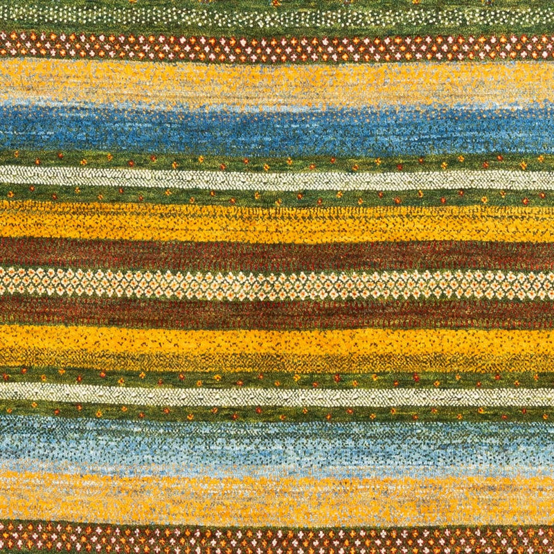 Gabbeh Teppich - Loribaft Perser - Royal - 220 x 152 cm - grün