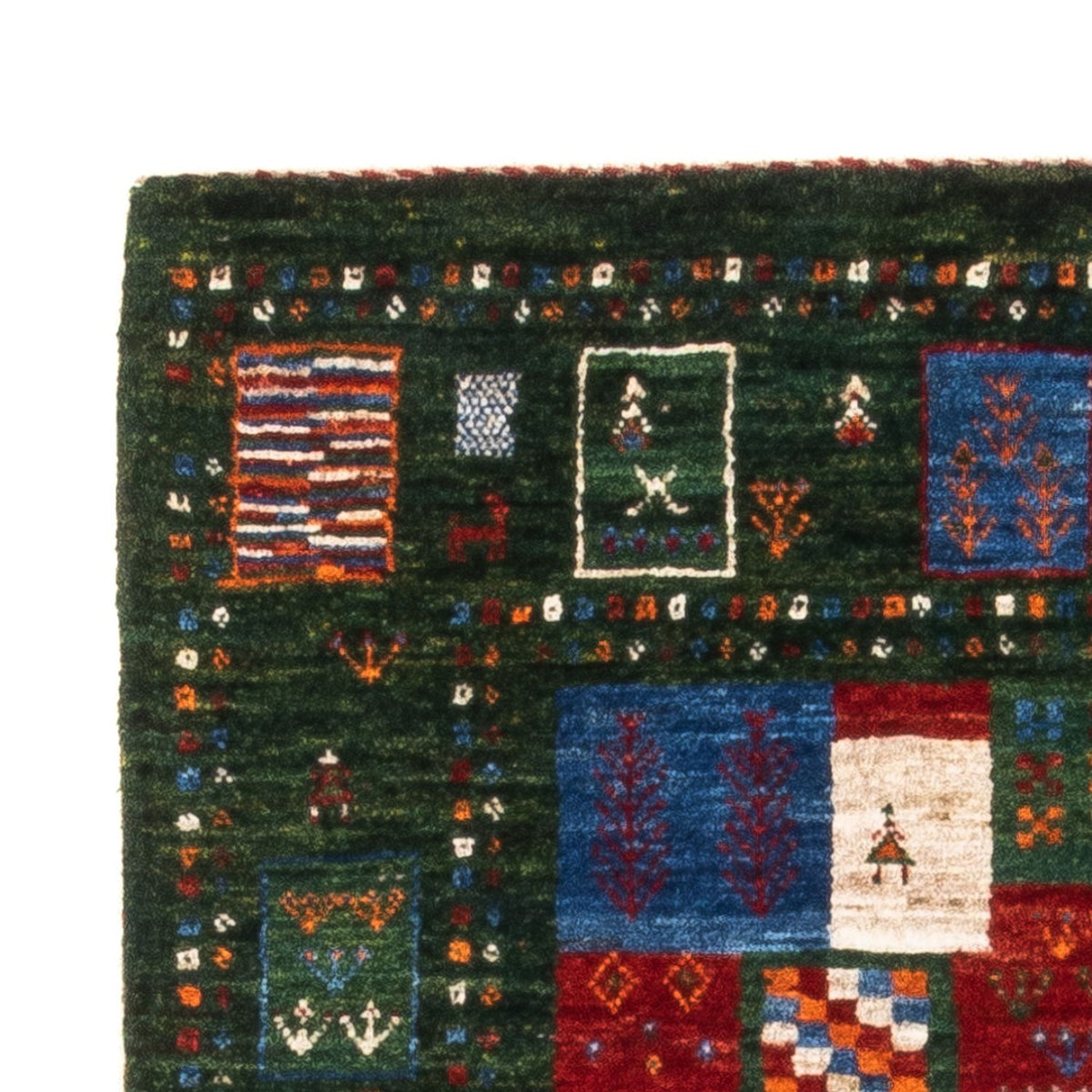 Gabbeh Teppich - Loribaft Perser - Royal - 126 x 81 cm - mehrfarbig