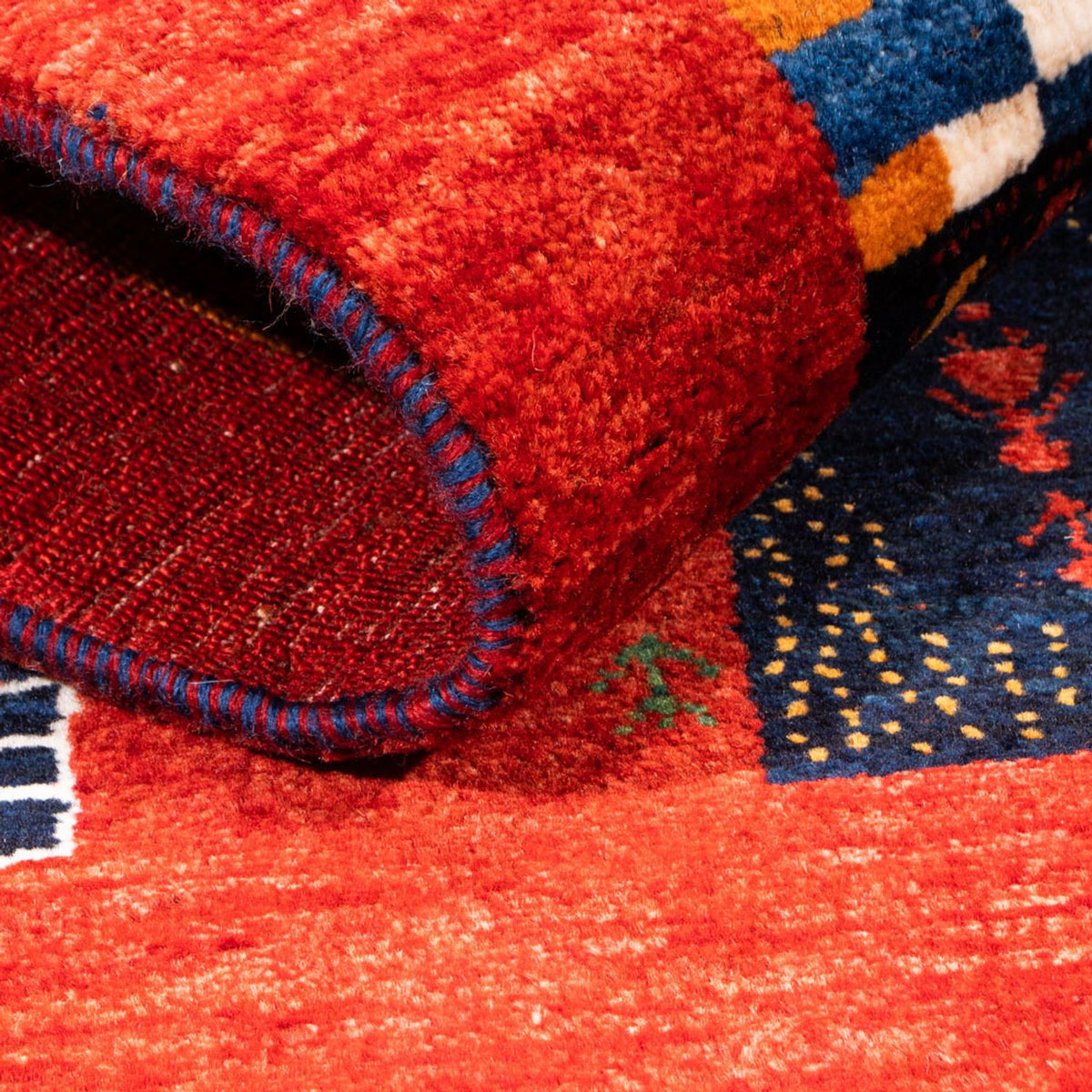 Gabbeh Teppich - Loribaft Perser - Royal - 118 x 84 cm - mehrfarbig