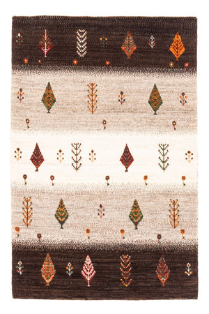 Gabbeh Teppich - Loribaft Perser - Royal - 126 x 84 cm - grau